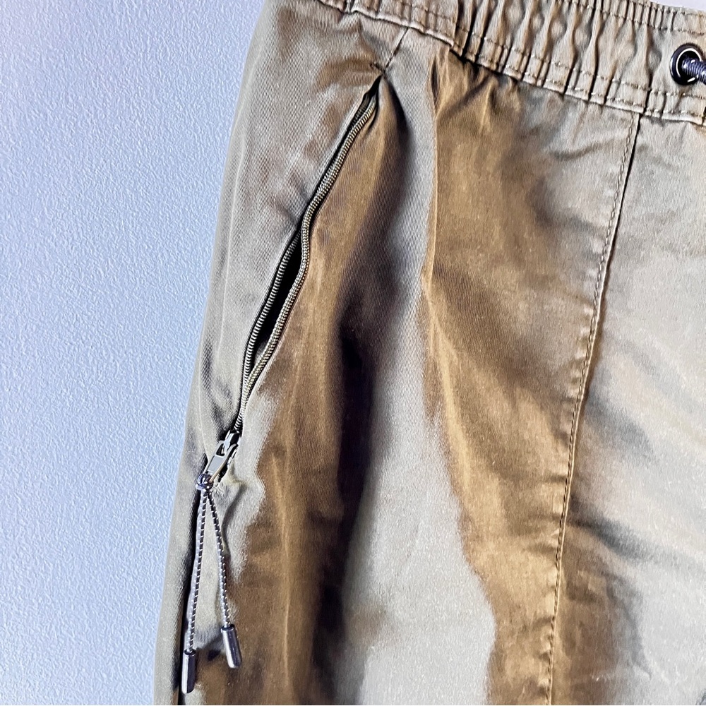 Denim Co. Dark Kaki Cuffed Cargo Men's Size Medium - Picture 4 of 14